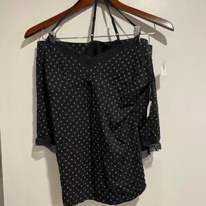 GAP Black and White Polka Dot Pajama Set
